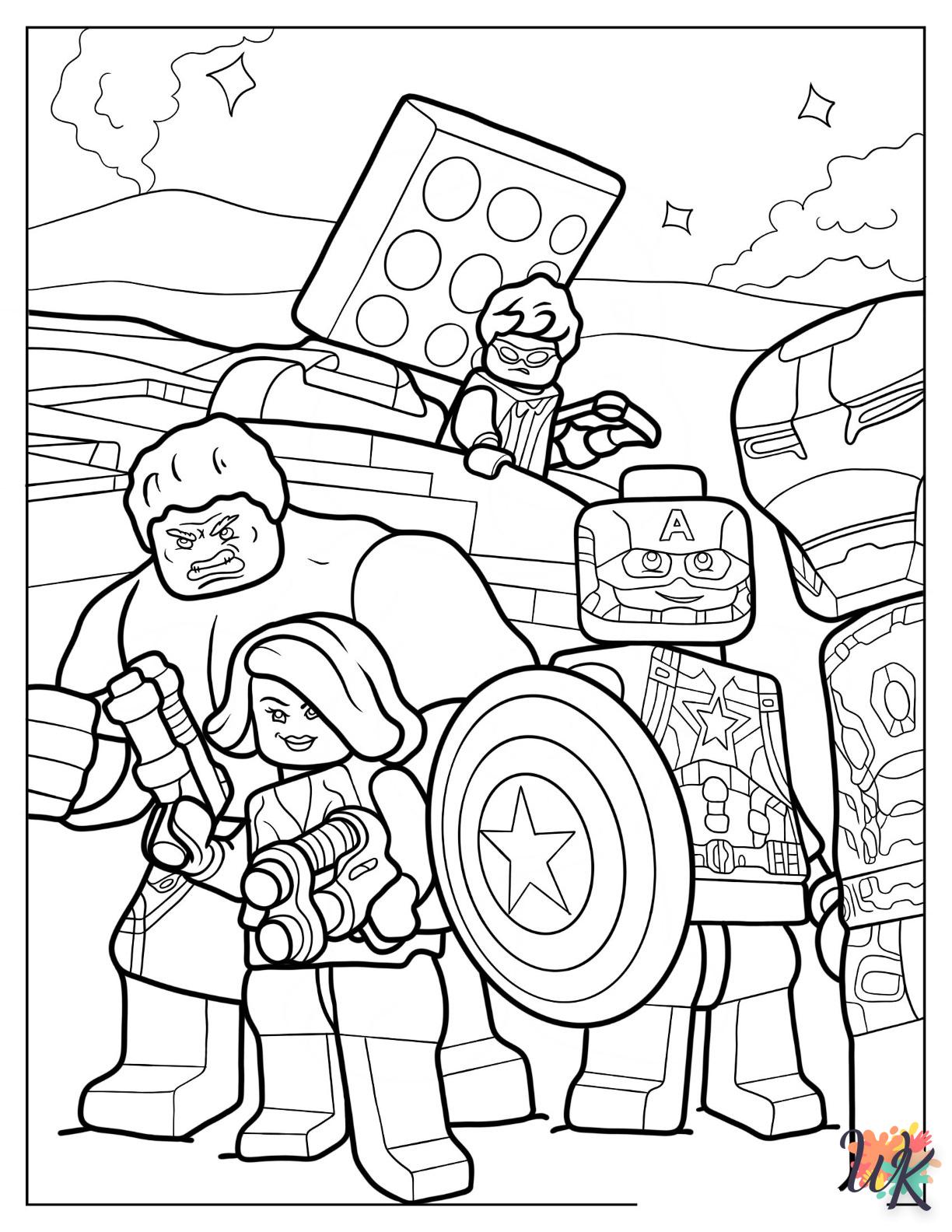 Dibujos para Colorear Lego Avengers 20