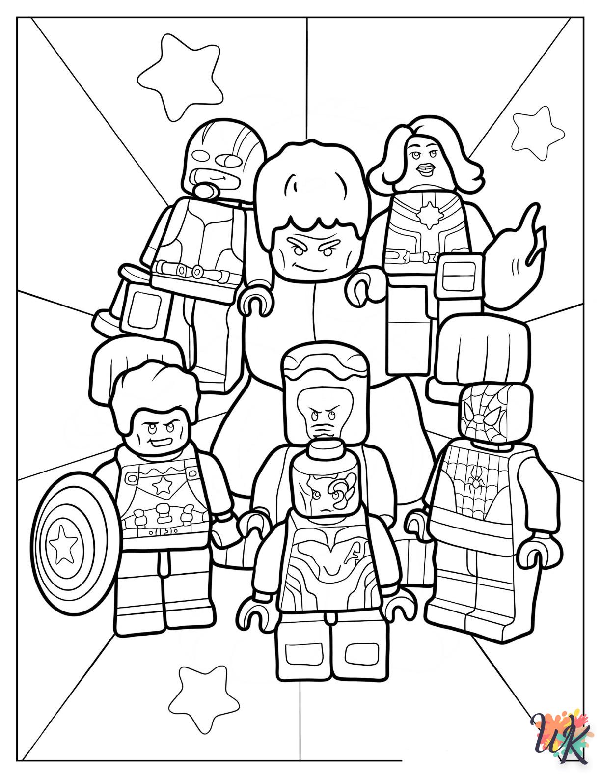 Dibujos para Colorear Lego Avengers 18