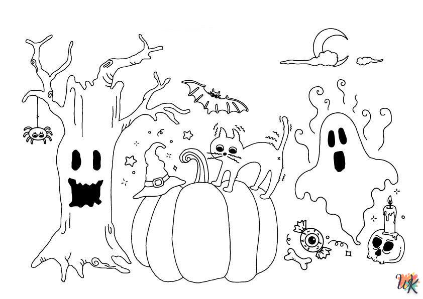 Dibujos para Colorear Niños de Halloween 3
