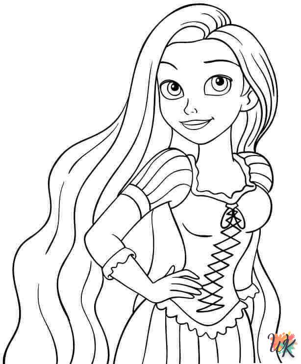 Dibujos para Colorear Rapunzel 1