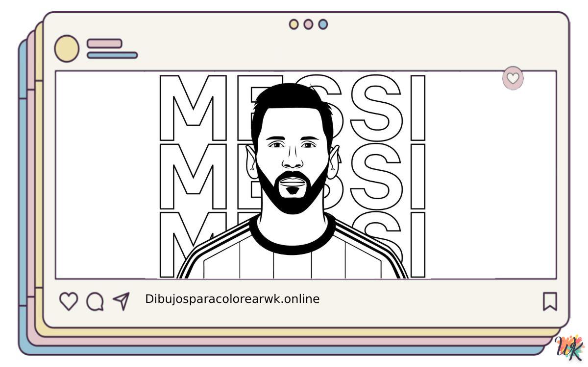 75 Dibujos Para Colorear Messi