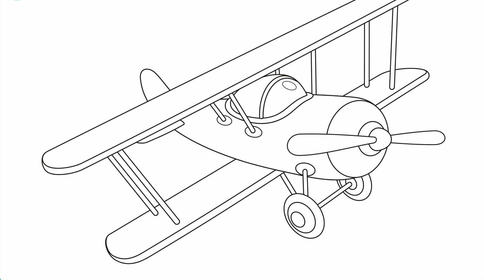 dibujos para colorear aviones infantiles