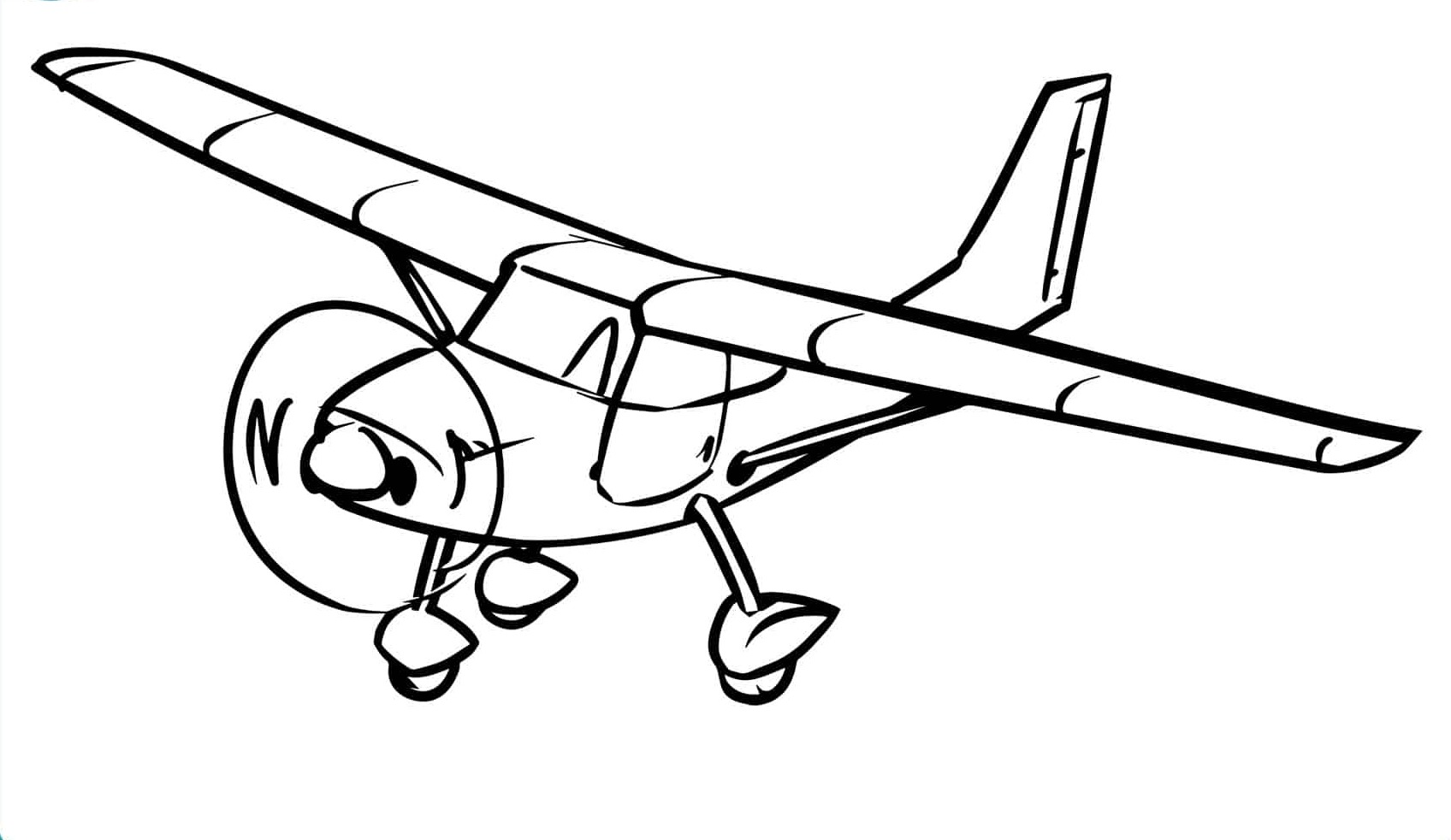 dibujos para colorear aviones pasajeros