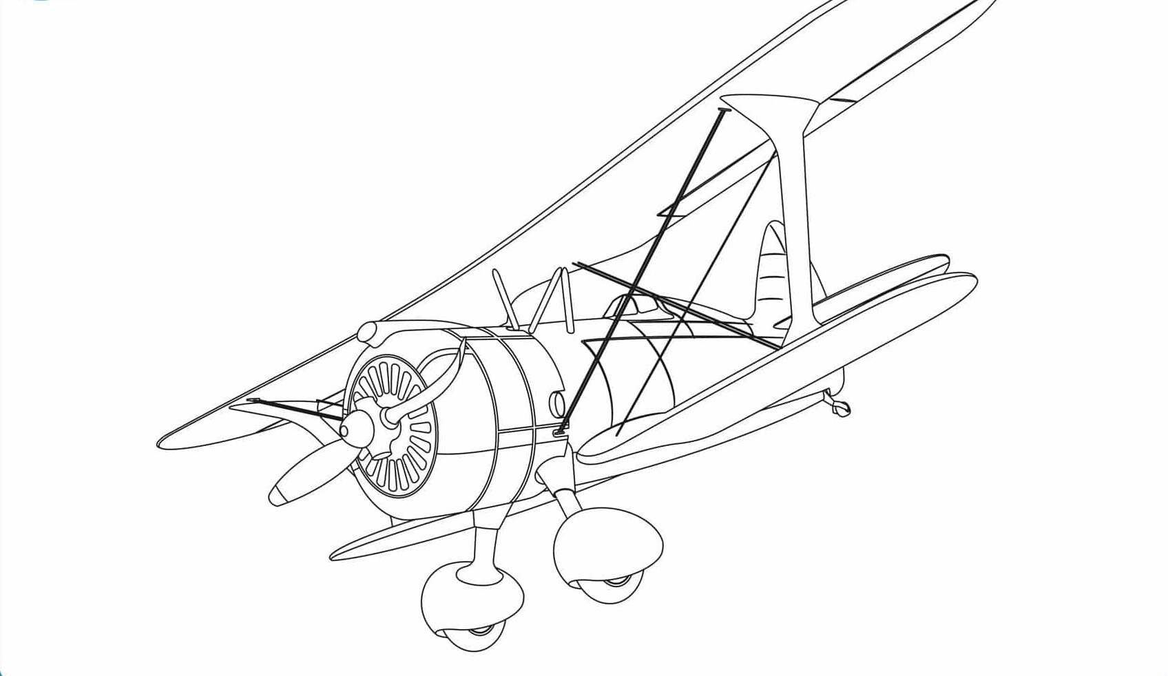 dibujos para colorear avionetas