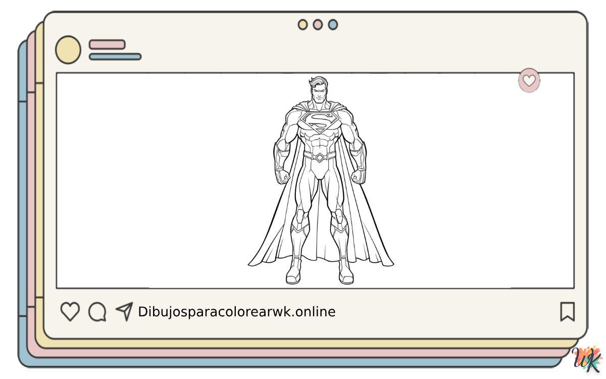 54 Dibujos Para Colorear Superman