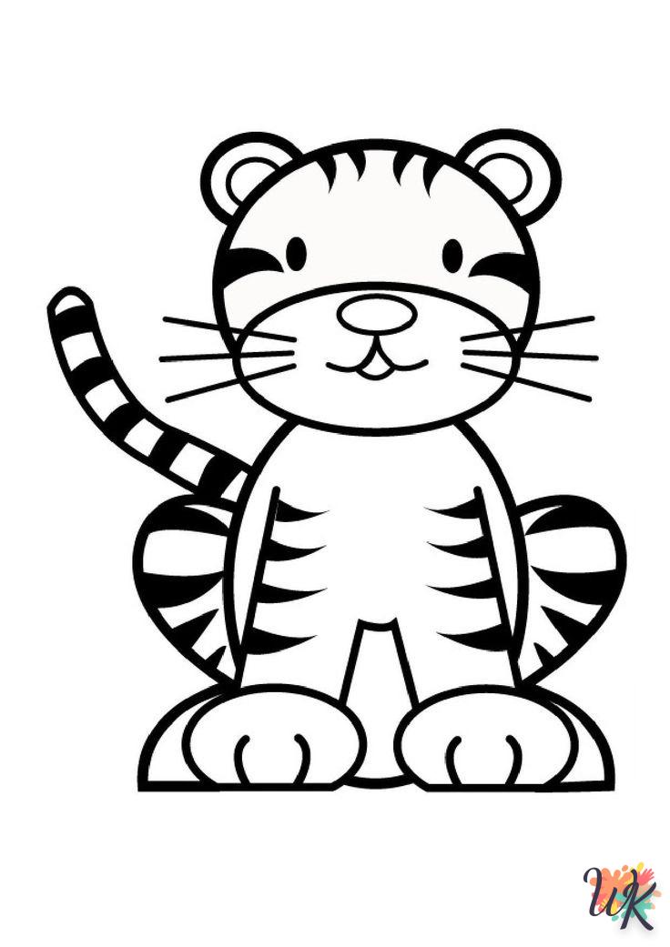 Dibujos para Colorear Tigre