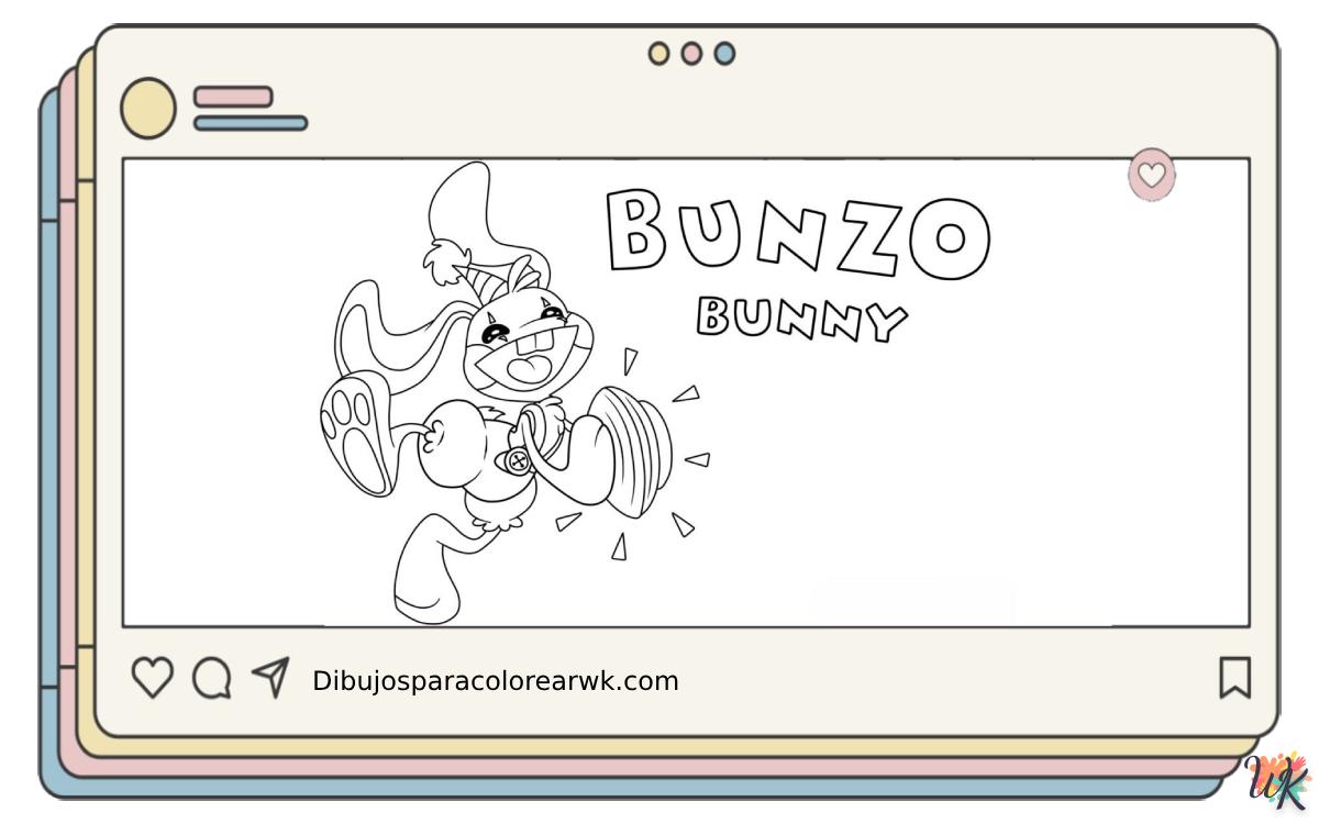 20 Dibujos Para Colorear Bunzo Bunny
