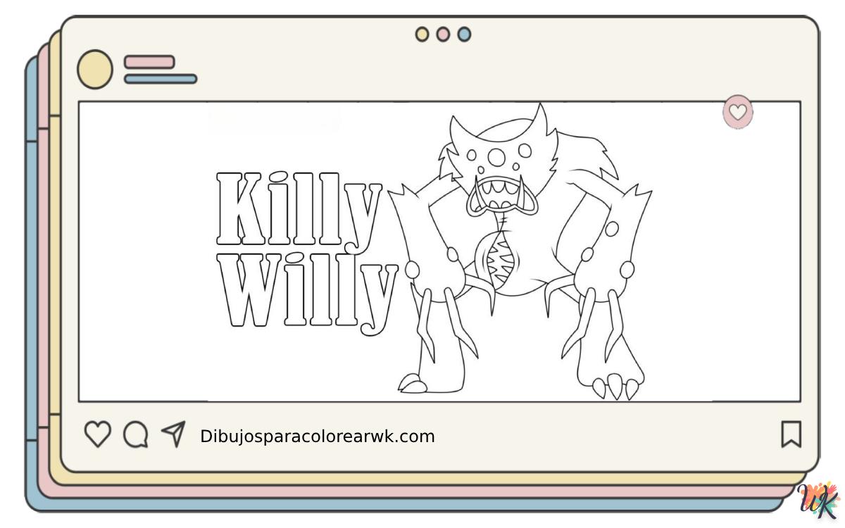 10 Dibujos Para Colorear Killy Willy