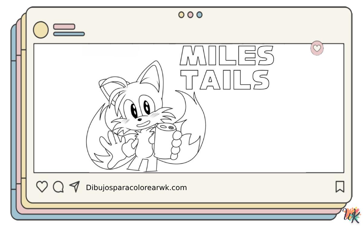 37 Dibujos Para Colorear Miles Tails Prower