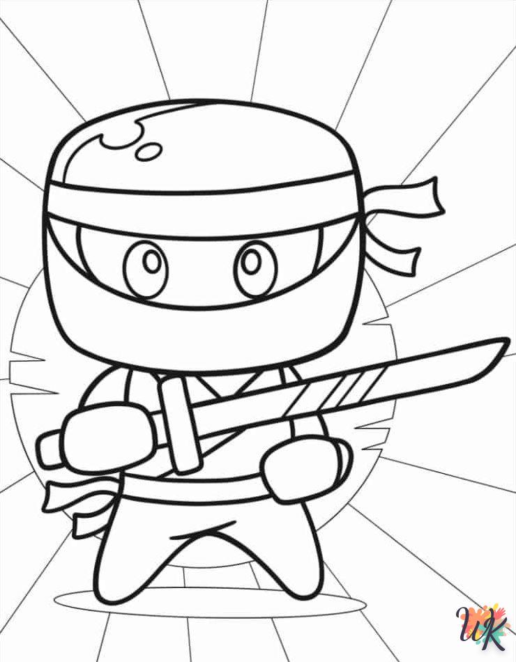 Dibujos para Colorear Ninja 5