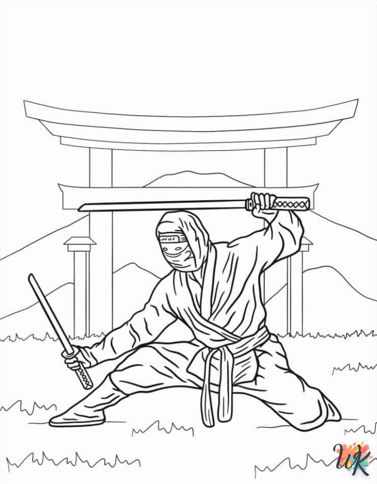 Dibujos para Colorear Ninja 3