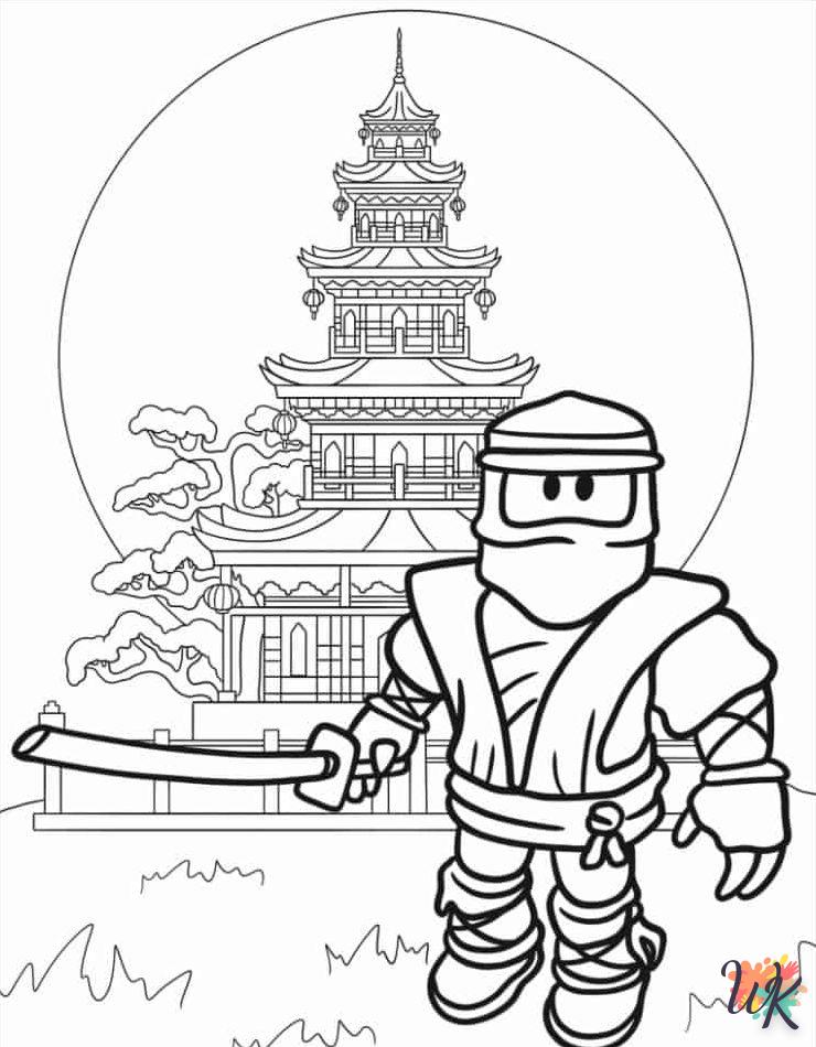 Dibujos para Colorear Ninja 17