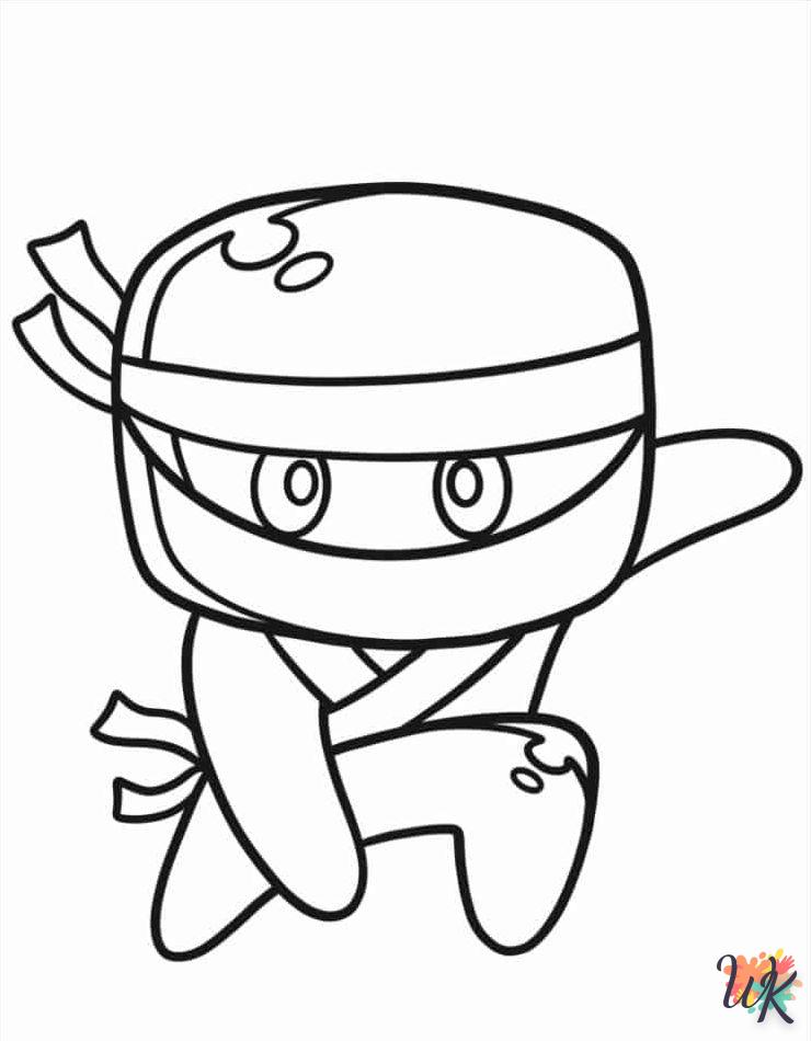 Dibujos para Colorear Ninja 15