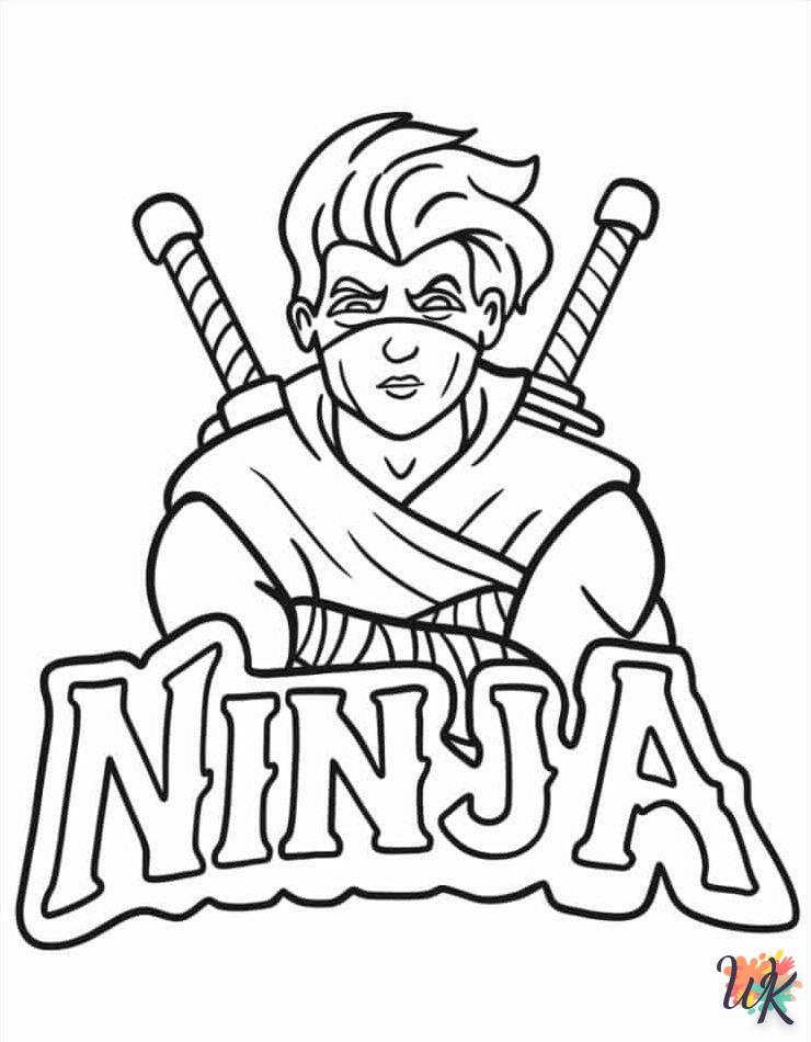 Dibujos para Colorear Ninja 11