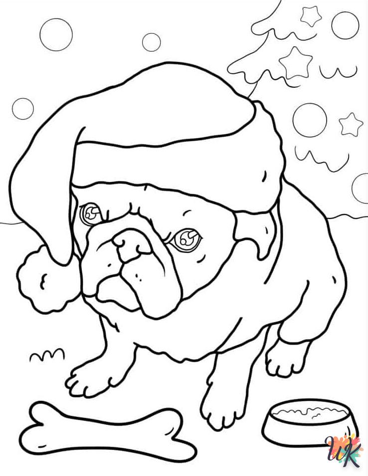 Dibujos para Colorear Pug 12