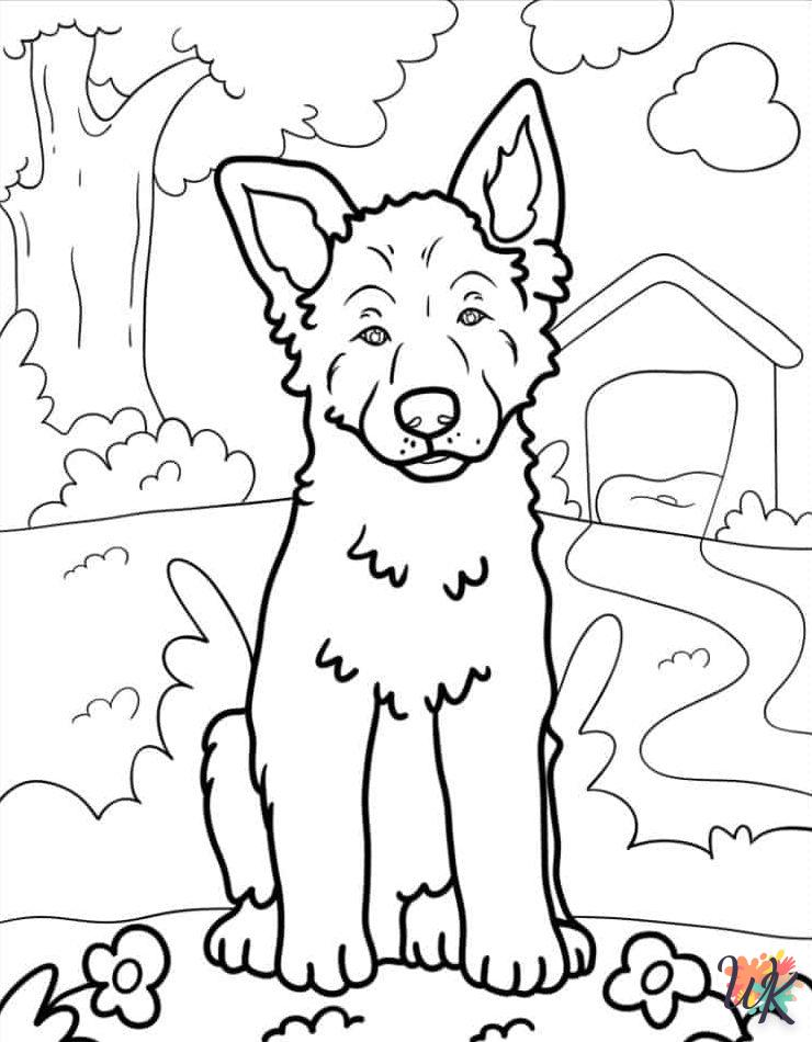 Dibujos para Colorear Puppy 12