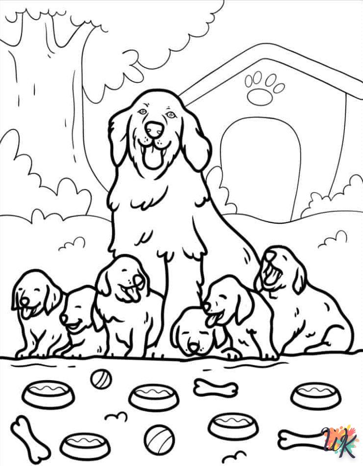 Dibujos para Colorear Puppy 8