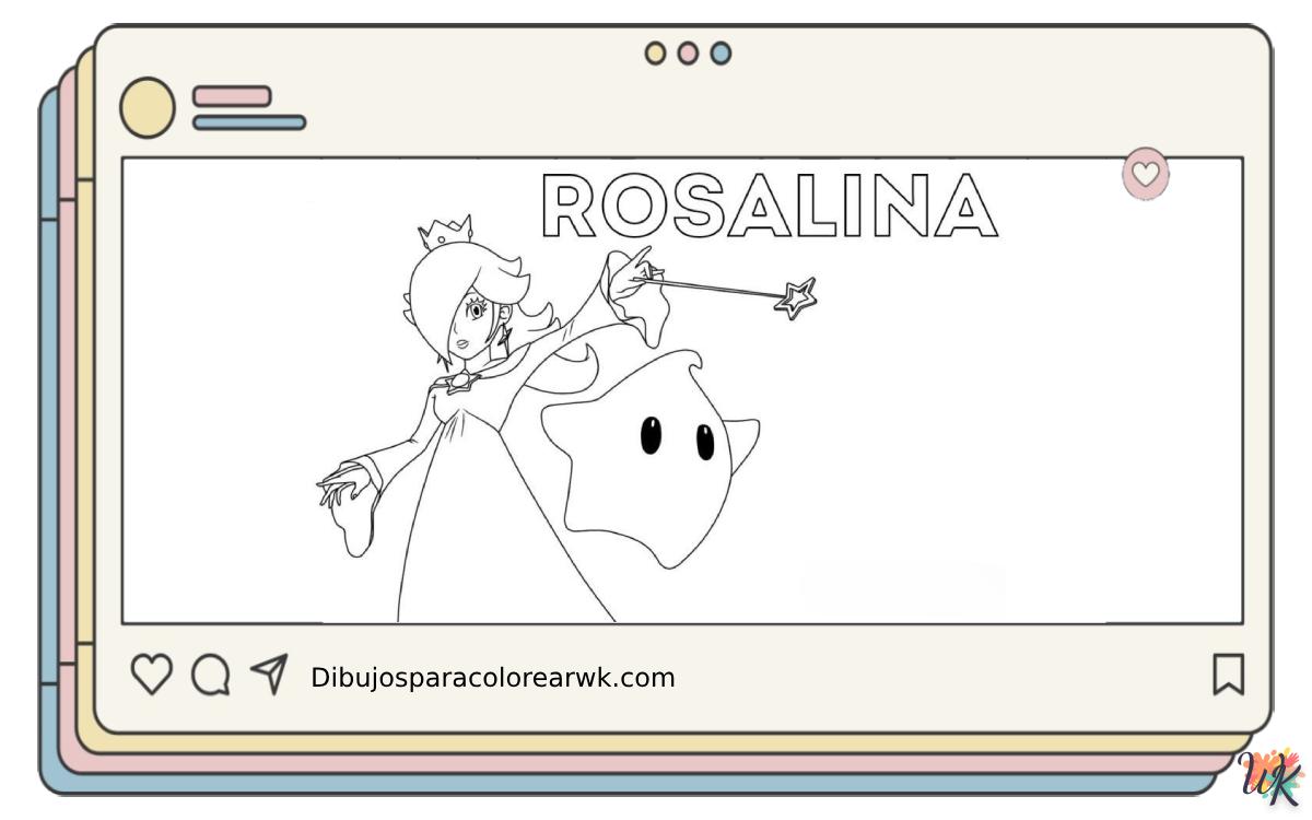 41 Dibujos Para Colorear Rosalina