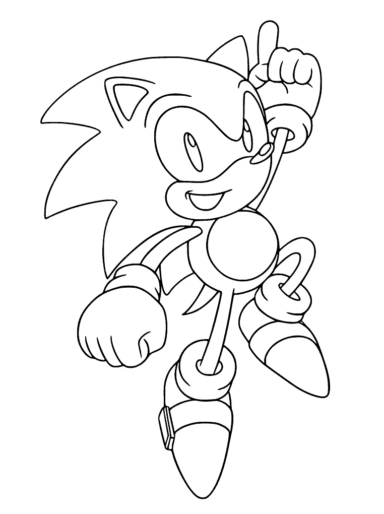 Sonic Prime para Colorear 9