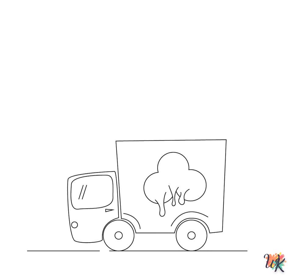 Dibujos para Colorear Camión de helados 45