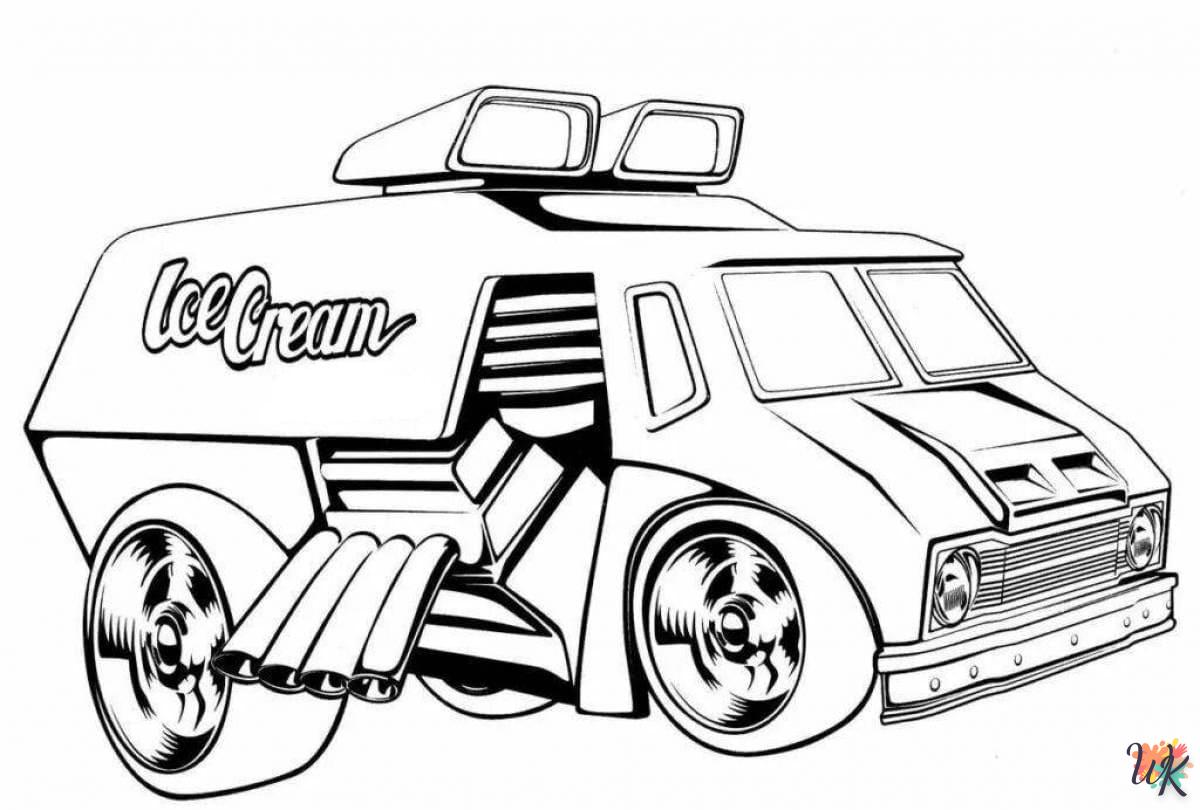 Dibujos para Colorear Camión de helados 84
