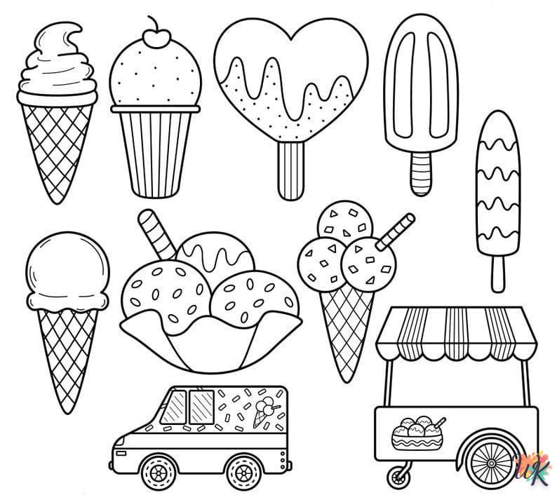 Dibujos para Colorear Camión de helados