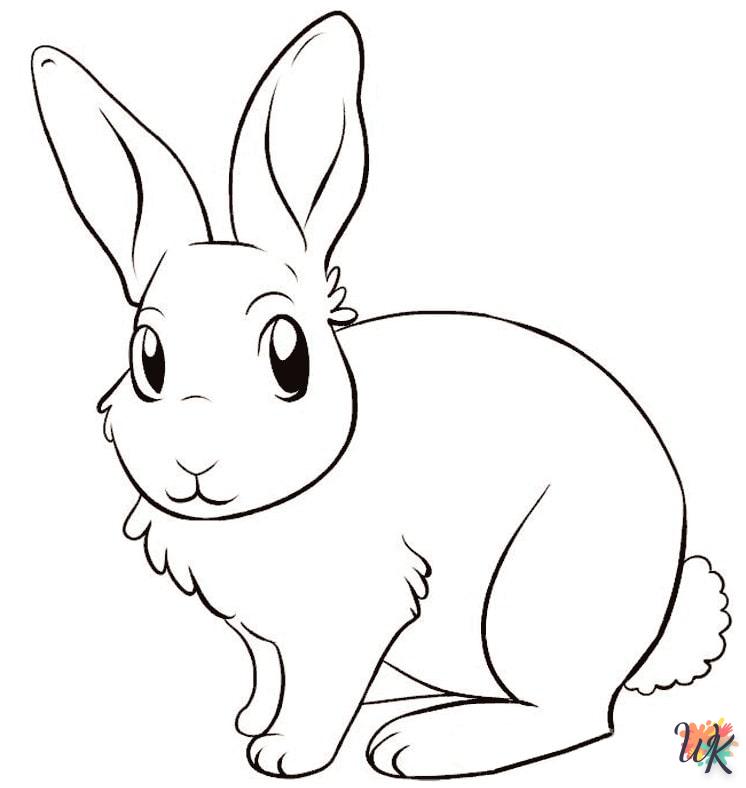 Dibujos para Colorear Conejos 1