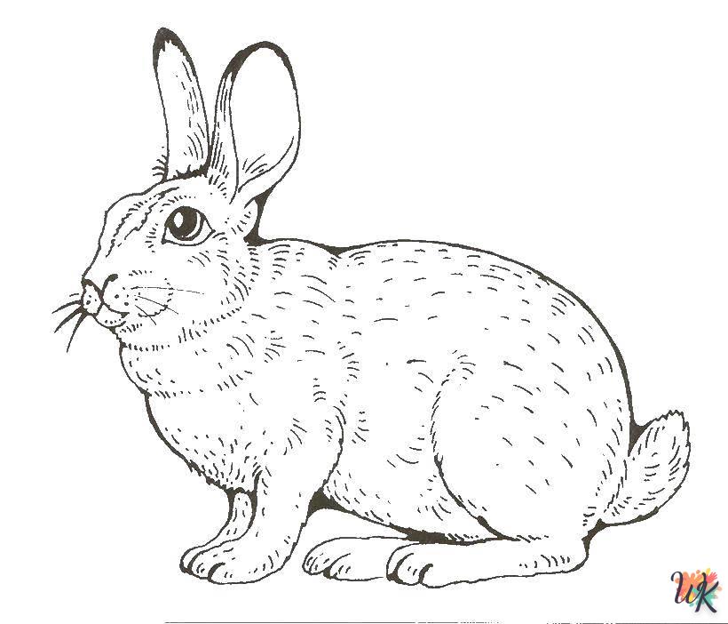 Dibujos para Colorear Conejos 12