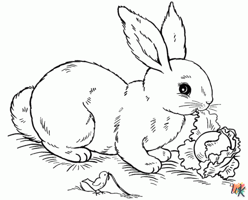 Dibujos para Colorear Conejos 2