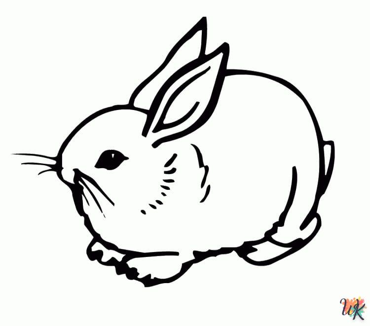 Dibujos para Colorear Conejos 21