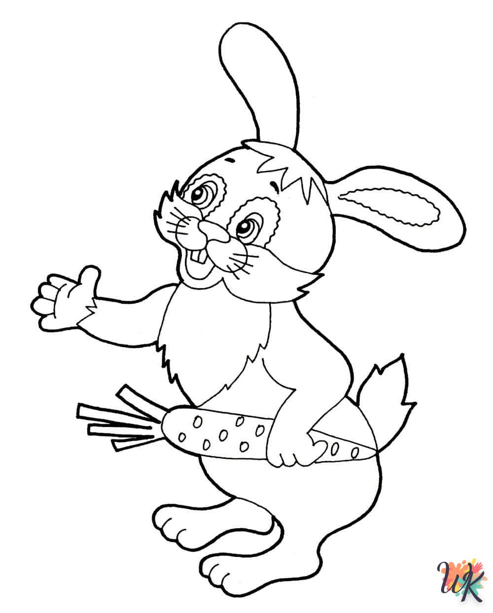 Dibujos para Colorear Conejos 24