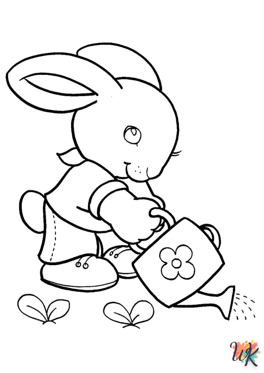 Dibujos para Colorear Conejos 3