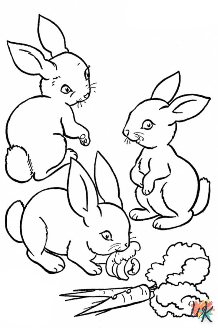 Dibujos para Colorear Conejos 32