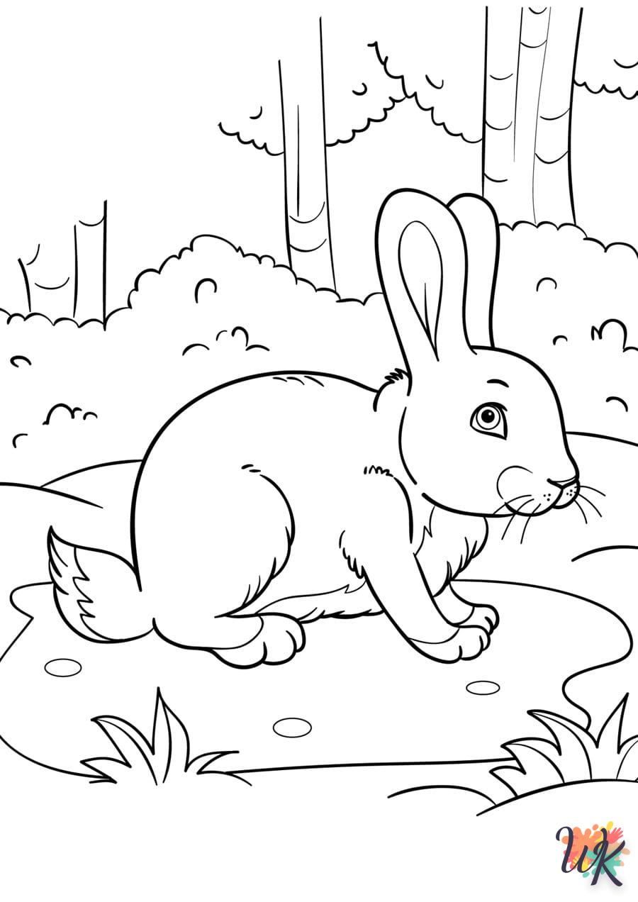 Dibujos para Colorear Conejos 37