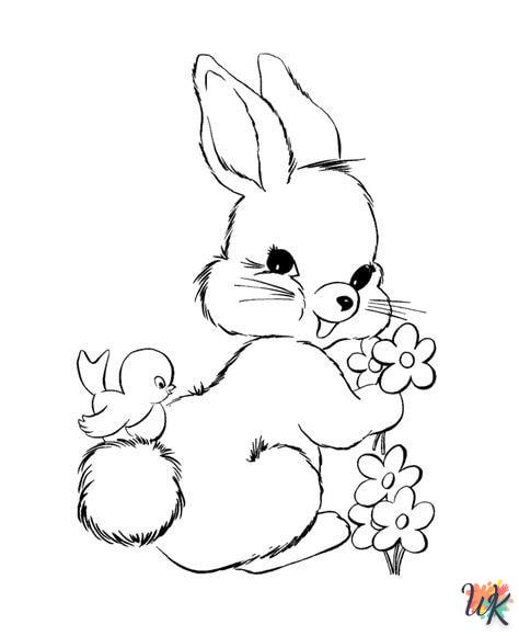 Dibujos para Colorear Conejos 43