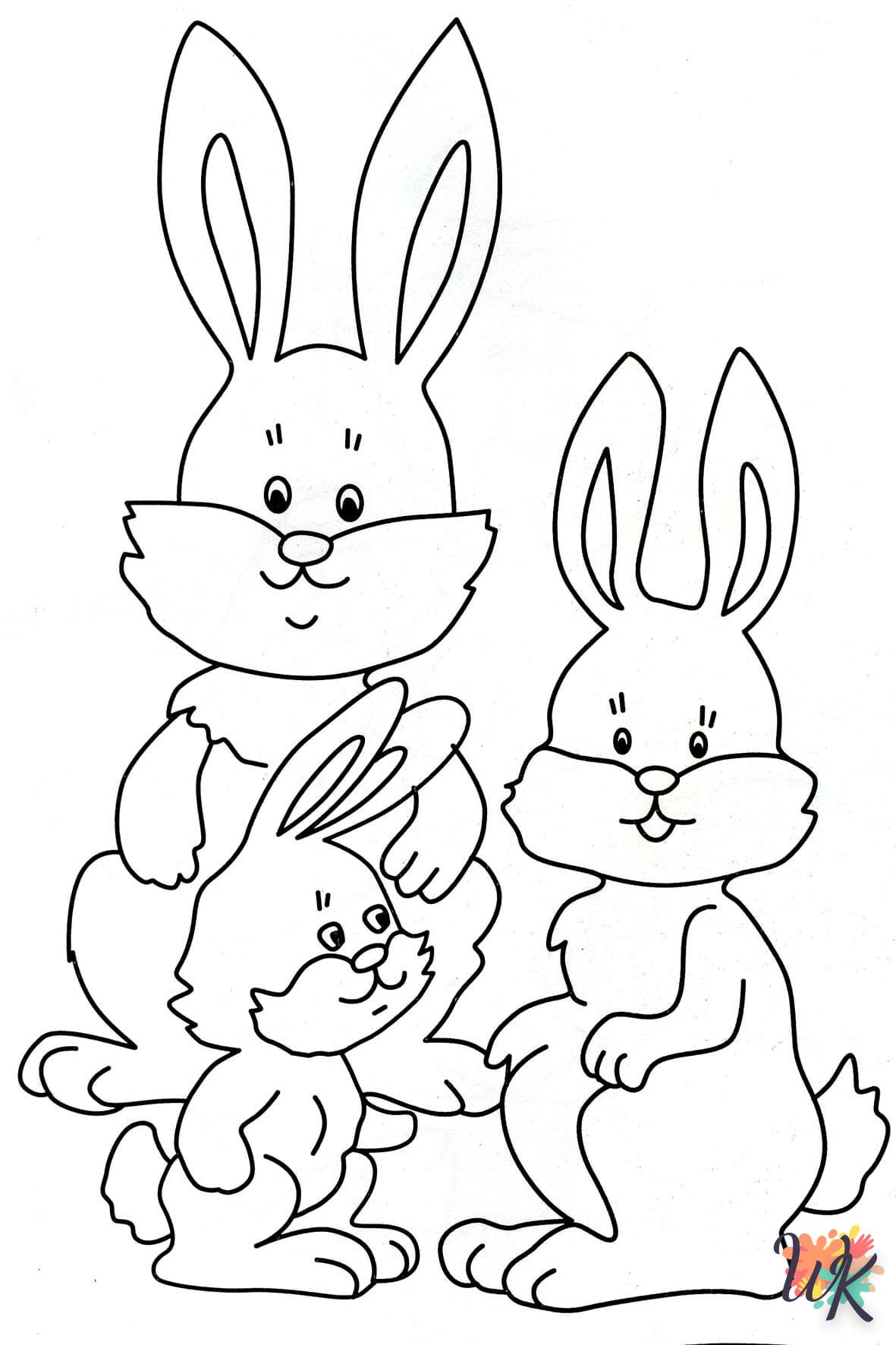 Dibujos para Colorear Conejos 53