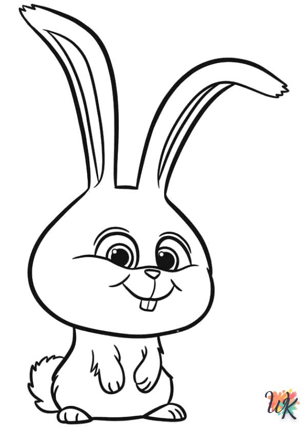 Dibujos para Colorear Conejos 7