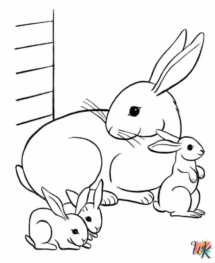 Dibujos para Colorear Conejos 73
