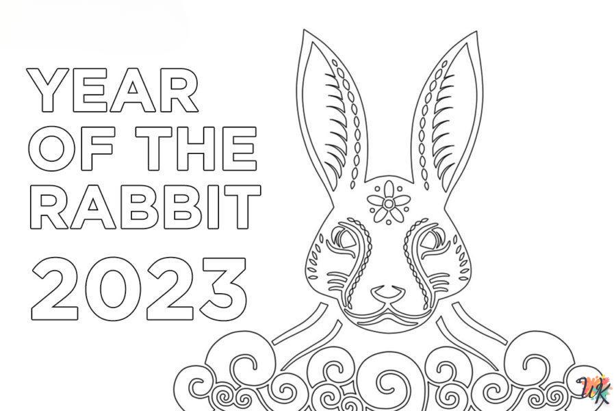 Dibujos para Colorear Conejos 77