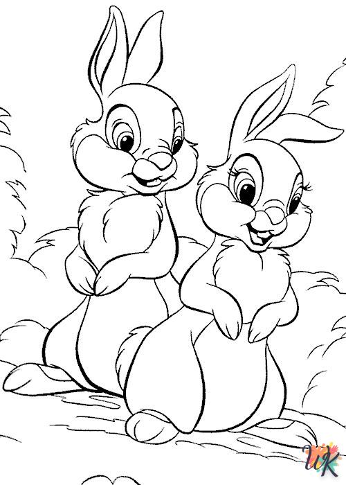 Dibujos para Colorear Conejos 8