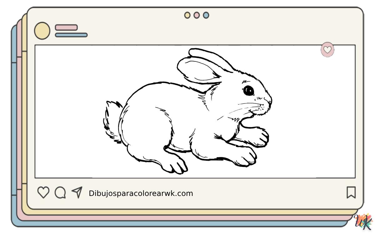 84 Dibujos Para Colorear Conejos