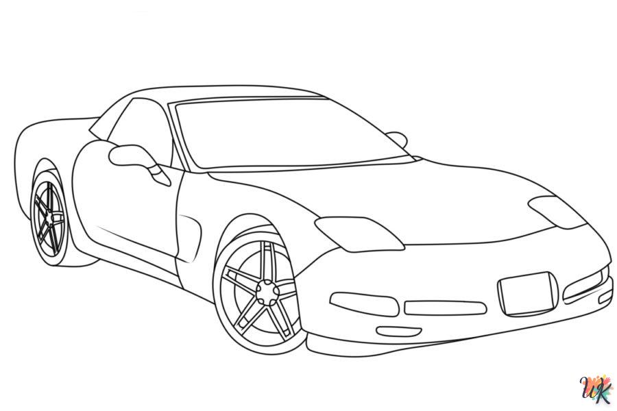 Dibujos para Colorear Corvette 50