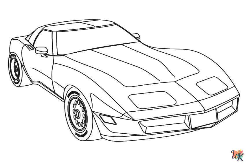 Dibujos para Colorear Corvette 41