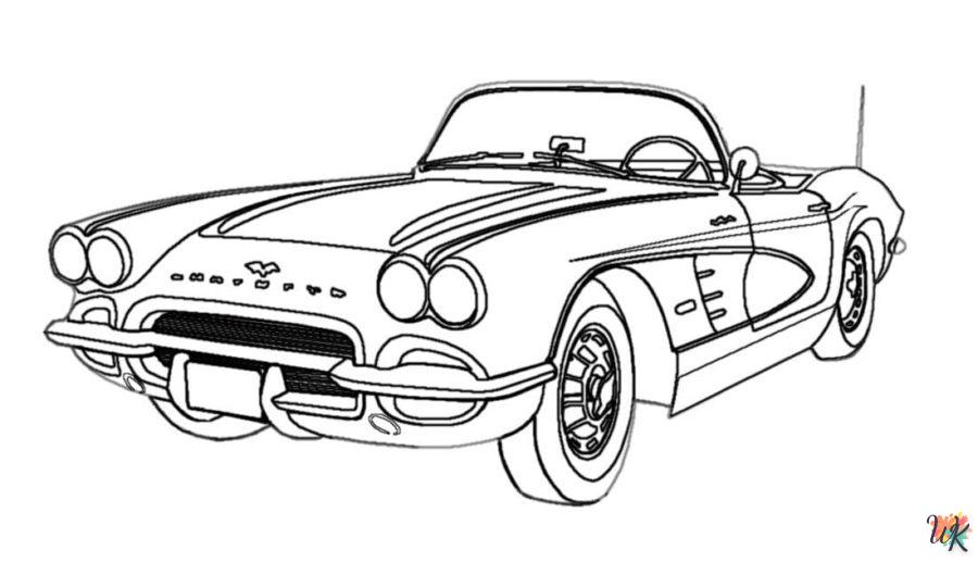 Dibujos para Colorear Corvette 40
