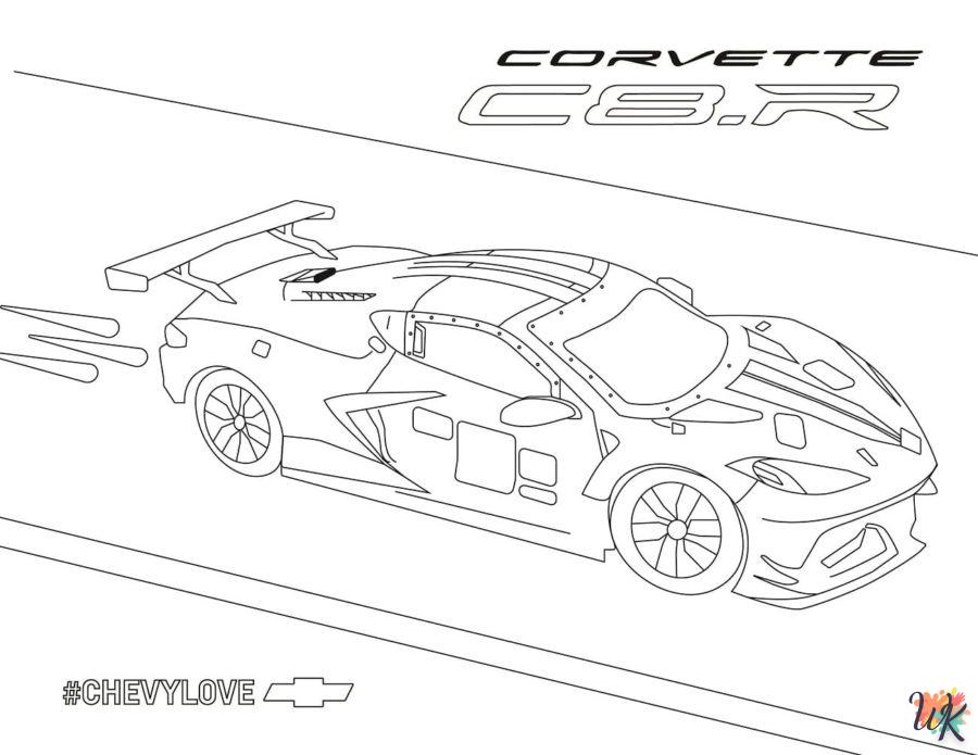 Dibujos para Colorear Corvette 37