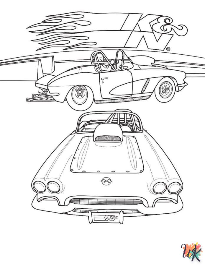 Dibujos para Colorear Corvette 35