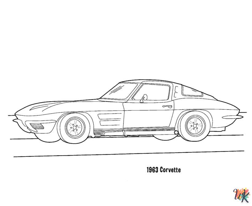 Dibujos para Colorear Corvette 34