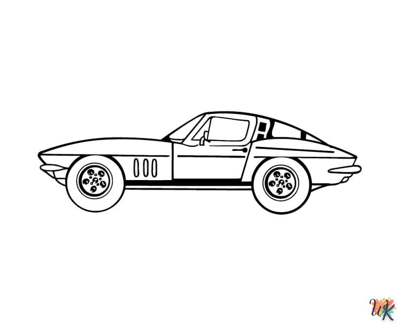 Dibujos para Colorear Corvette 33