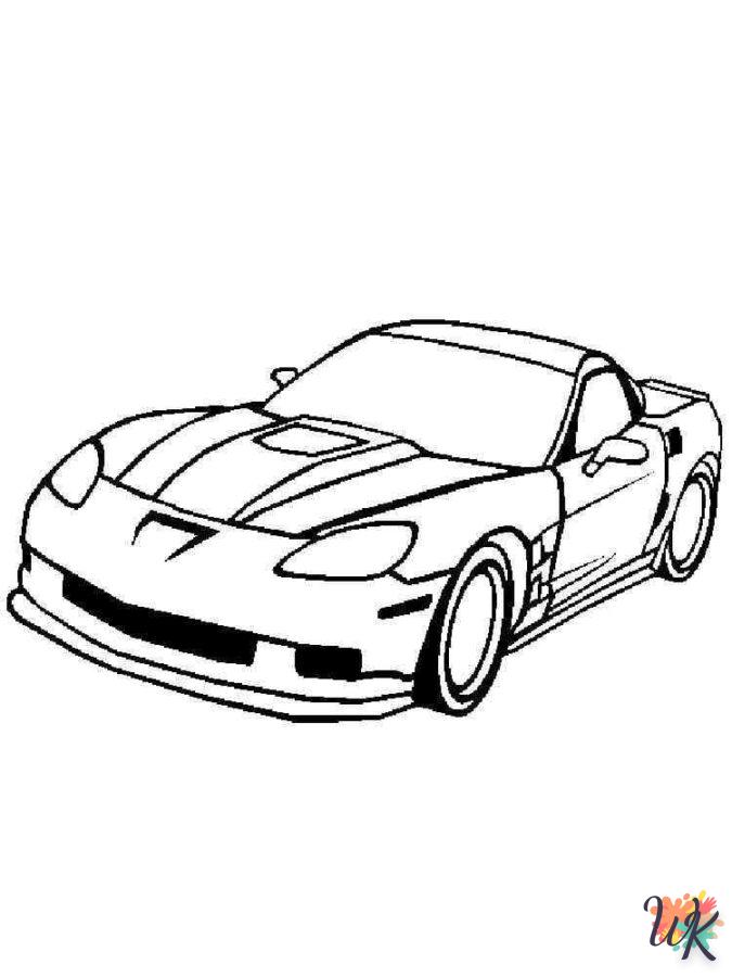 Dibujos para Colorear Corvette 32