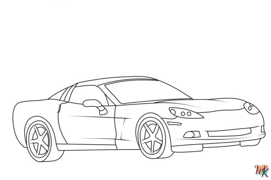 Dibujos para Colorear Corvette 49